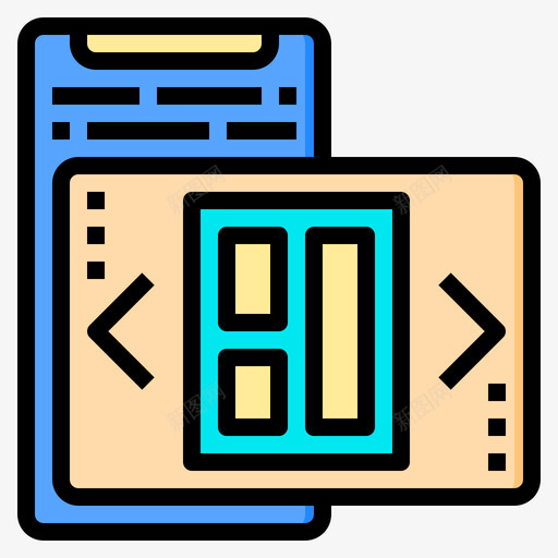 移动编程77线性彩色svg_新图网 https://ixintu.com 移动 编程 线性 彩色