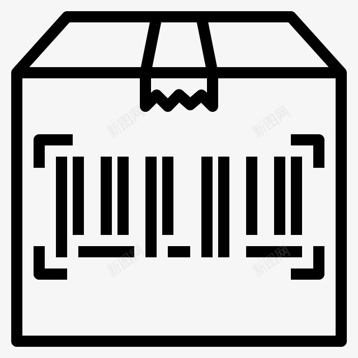 条形码包装扫描svg_新图网 https://ixintu.com 条形码 包装 扫描 搜索 跟踪 物流