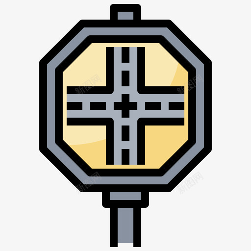 交通标志交通标志29线形颜色svg_新图网 https://ixintu.com 交通标志 线形 颜色