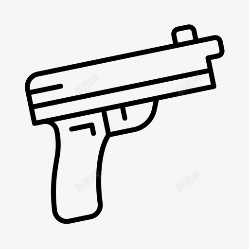 枪警察犯罪现场svg_新图网 https://ixintu.com 警察 犯罪 现场 执法 部门 武器