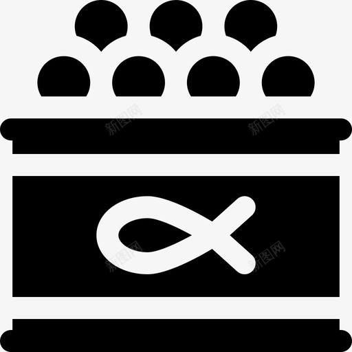 鱼子酱餐具1填充svg_新图网 https://ixintu.com 鱼子酱 餐具 填充