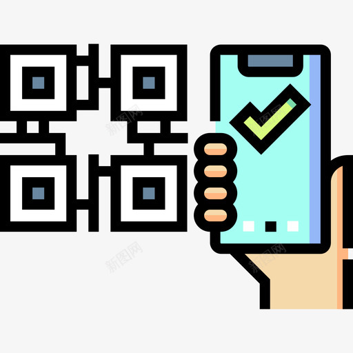 二维码黑色星期五70线性颜色svg_新图网 https://ixintu.com 二维 黑色 星期五 线性 颜色