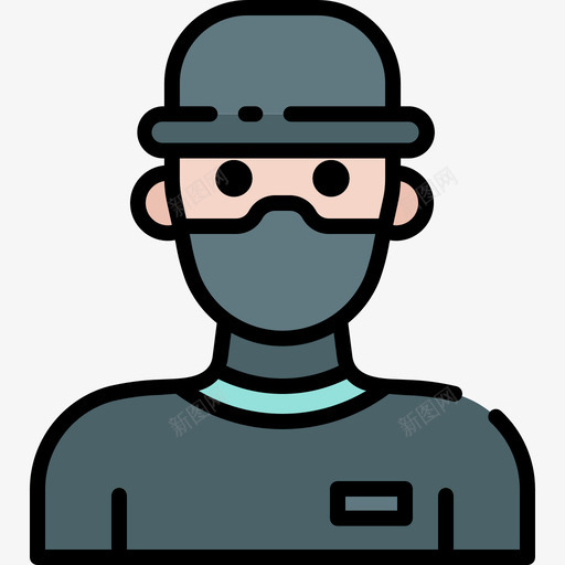 盗窃黑客56线性颜色svg_新图网 https://ixintu.com 盗窃 黑客 线性 颜色