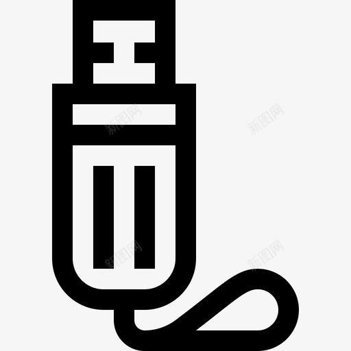 Pendrive文具99直线型svg_新图网 https://ixintu.com Pendrive 文具 直线 线型