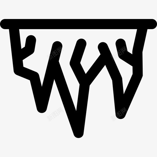 冰柱天气300线性svg_新图网 https://ixintu.com 冰柱 天气 线性
