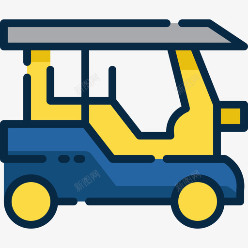 TukTuk泰国30线性颜色svg_新图网 https://ixintu.com Tuk 泰国 线性 颜色