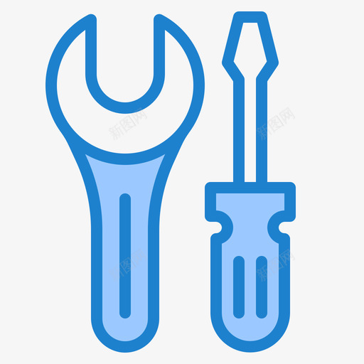 工具office198蓝色svg_新图网 https://ixintu.com 工具 office 蓝色