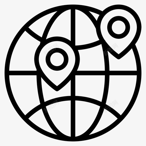 全球仓库1线性svg_新图网 https://ixintu.com 全球 仓库 线性