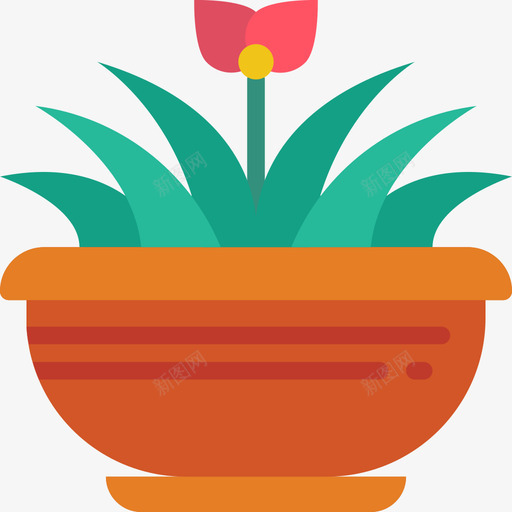 花植物33平坦svg_新图网 https://ixintu.com 植物 平坦