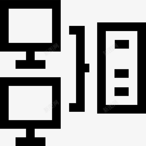 服务器数据库和服务器15线性svg_新图网 https://ixintu.com 服务器 数据库 线性