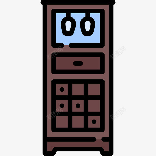 橱柜家具51线性颜色svg_新图网 https://ixintu.com 橱柜 家具 线性 颜色