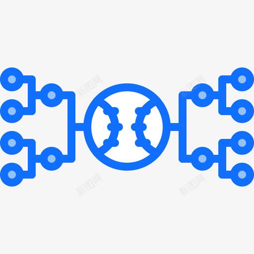 锦标赛棒球52蓝色图标svg_新图网 https://ixintu.com 棒球 蓝色 锦标赛