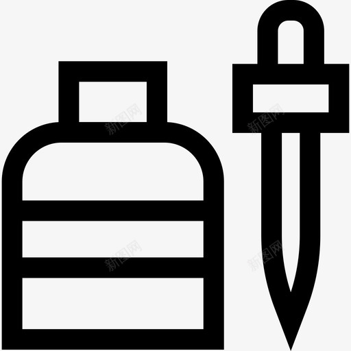 安瓿药房66线性图标svg_新图网 https://ixintu.com 安瓿 线性 药房
