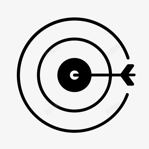 靶射箭瞄准运动svg_新图网 https://ixintu.com 射箭 运动 瞄准