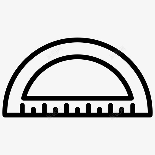 量角器设计测量svg_新图网 https://ixintu.com 量角器 设计 测量 直尺 学校 文具 用品