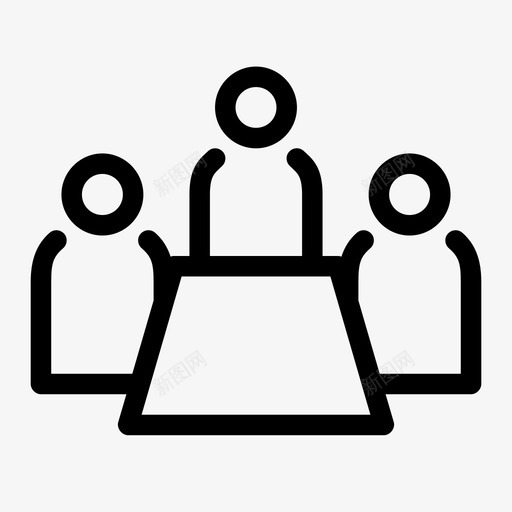 会议交流谈话图标svg_新图网 https://ixintu.com 交流 会议 媒体 访谈 谈话 随机