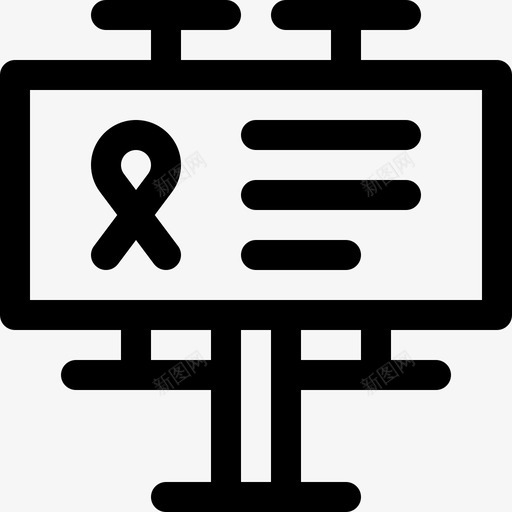 广告牌世界癌症意识日13线性svg_新图网 https://ixintu.com 广告牌 世界 癌症 意识 线性