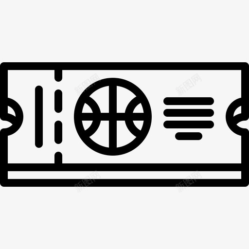 票篮球47直线图标svg_新图网 https://ixintu.com 直线 篮球
