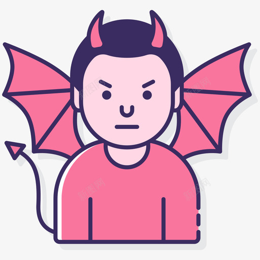 恶魔超自然1线性颜色svg_新图网 https://ixintu.com 恶魔 超自然 线性 颜色