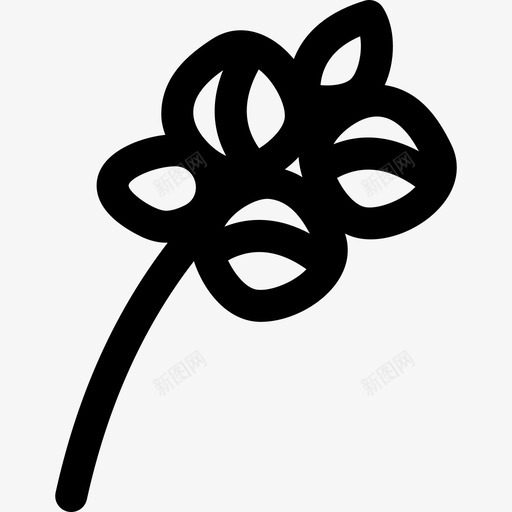 薰衣草花26线形svg_新图网 https://ixintu.com 薰衣草 线形