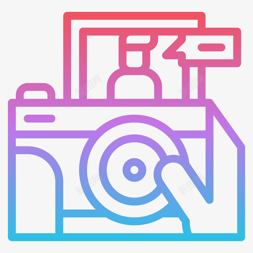 Vlog爱好25梯度svg_新图网 https://ixintu.com Vlog 爱好 梯度