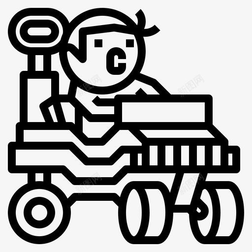 电动汽车儿童玩具3直线型svg_新图网 https://ixintu.com 电动汽车 儿童玩具 直线 线型
