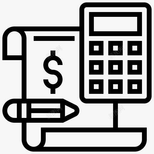报表会计计算svg_新图网 https://ixintu.com 报表 会计 计算 文件 信息 公司 结构