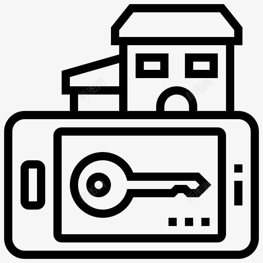 Domotics物联网68线性svg_新图网 https://ixintu.com Domotics 联网 线性