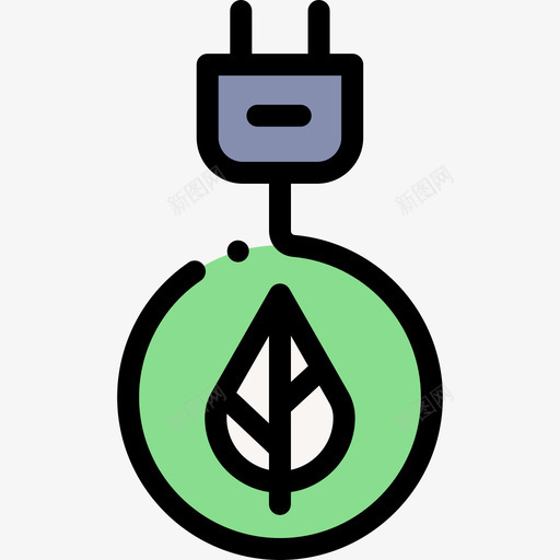 绿色能源生态221线性色彩svg_新图网 https://ixintu.com 绿色 能源 生态 线性 色彩