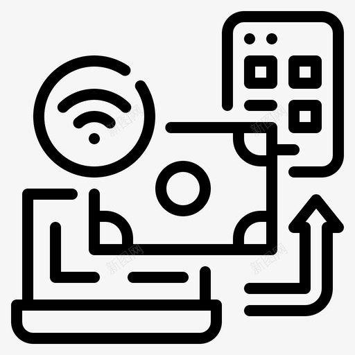 金钱物联网63线性svg_新图网 https://ixintu.com 金钱 联网 线性