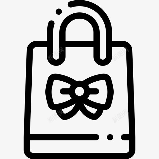 购物袋节礼日9直线型svg_新图网 https://ixintu.com 购物袋 节礼日 直线 线型