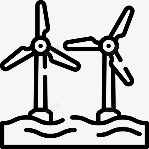 近海可再生能源29线性svg_新图网 https://ixintu.com 近海 可再 再生 能源 线性