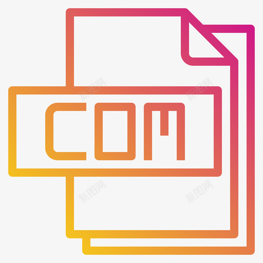 Com文件文件格式3渐变svg_新图网 https://ixintu.com 文件 Com 格式 渐变
