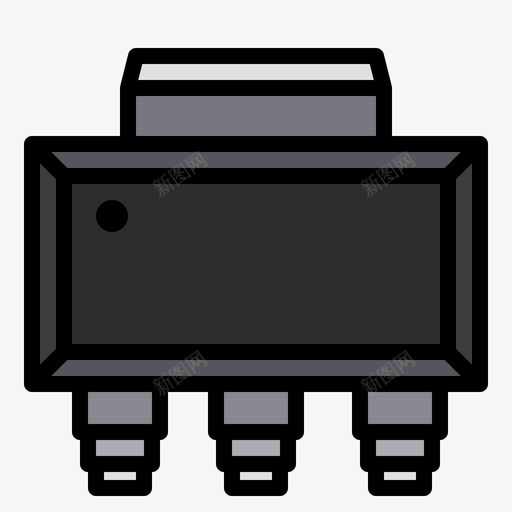 芯片半导体1线性彩色svg_新图网 https://ixintu.com 芯片 半导体 线性 彩色