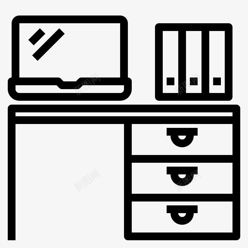 桌面office194线性svg_新图网 https://ixintu.com 桌面 office 线性