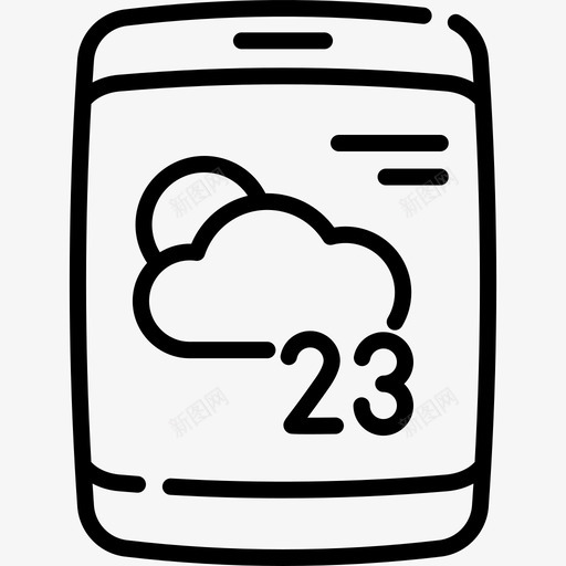 天气应用程序晨间常规35线性svg_新图网 https://ixintu.com 天气 应用程序 晨间 常规 线性