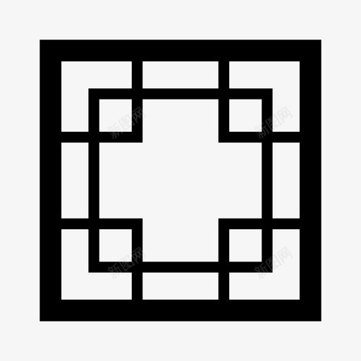 传统图案中国花格窗户svg_新图网 https://ixintu.com 传统 图案 中国 国花 窗户