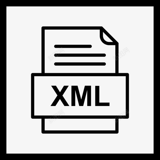xml文件文档图标文件类型格式svg_新图网 https://ixintu.com 文件 xml 文档 图标 格式 类型 41种