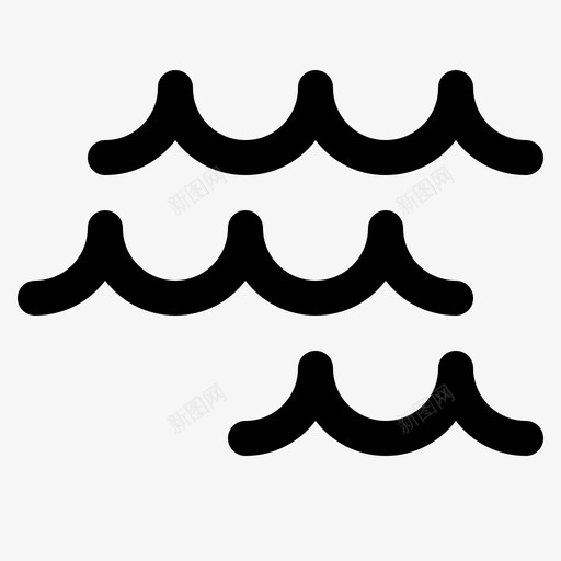 波浪自然海洋svg_新图网 https://ixintu.com 海洋 波浪 自然 简单 植物