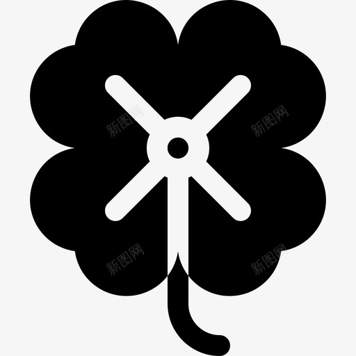 三叶草英国17填充svg_新图网 https://ixintu.com 三叶 叶草 英国 填充