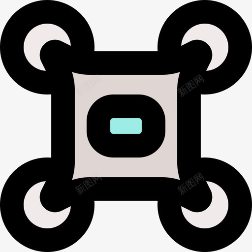 无人机技术设备1线性颜色svg_新图网 https://ixintu.com 无人机 技术 设备 线性 颜色