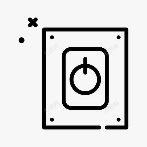 开关绿色线性svg_新图网 https://ixintu.com 开关 绿色 线性