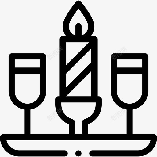 蜡烛新年66直系svg_新图网 https://ixintu.com 蜡烛 新年 直系