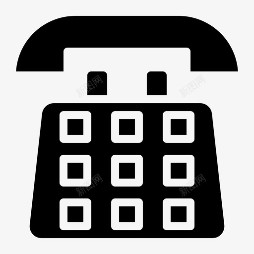 家庭电话键盘通话聊天svg_新图网 https://ixintu.com 电话 家庭 键盘 通话 聊天 世界 实心