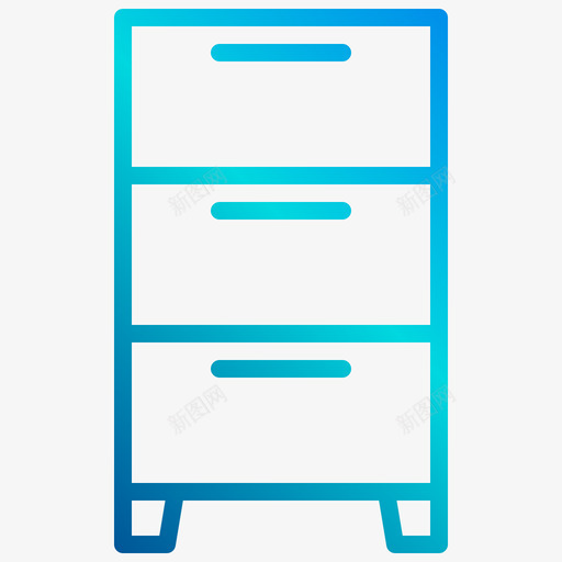 抽屉柜家具60线性渐变svg_新图网 https://ixintu.com 抽屉 家具 线性 渐变