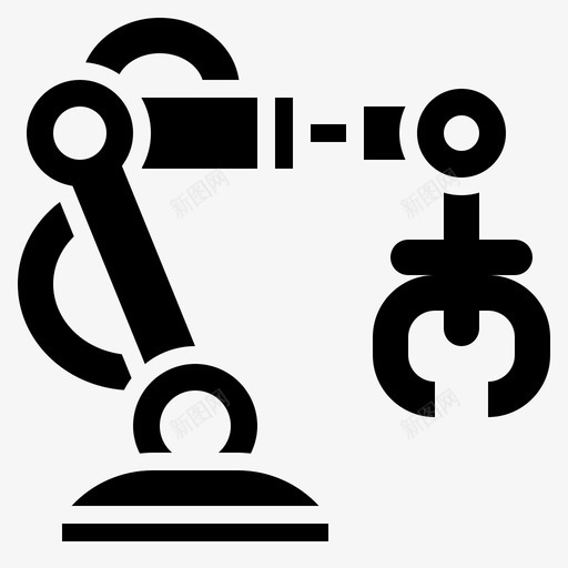 工业机器人机器人17字形svg_新图网 https://ixintu.com 机器人 工业 字形