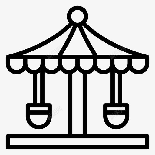 旋转木马公共服务2直线svg_新图网 https://ixintu.com 旋转 木马 公共服务 直线