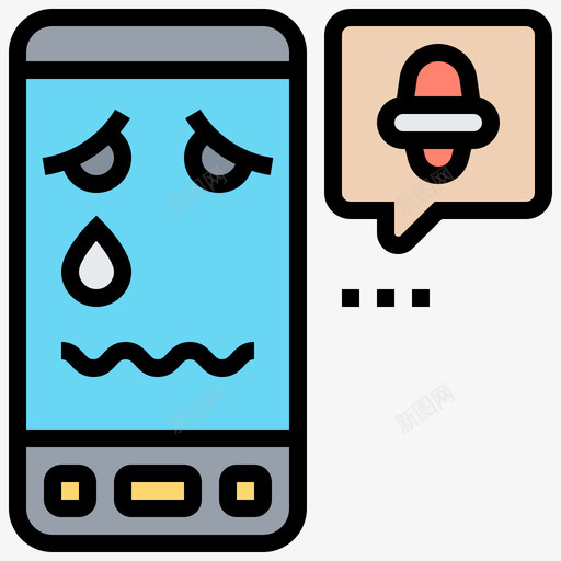 悲伤网络欺凌3线性颜色svg_新图网 https://ixintu.com 悲伤 网络 欺凌 线性 颜色