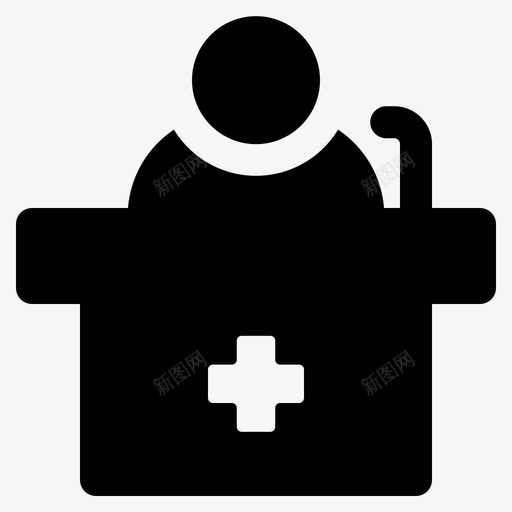 接待医院信息大厅svg_新图网 https://ixintu.com 医院 接待 信息 大厅 扬声器 标志