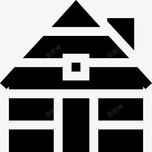 小屋房屋类型28已填充svg_新图网 https://ixintu.com 小屋 房屋 类型 填充